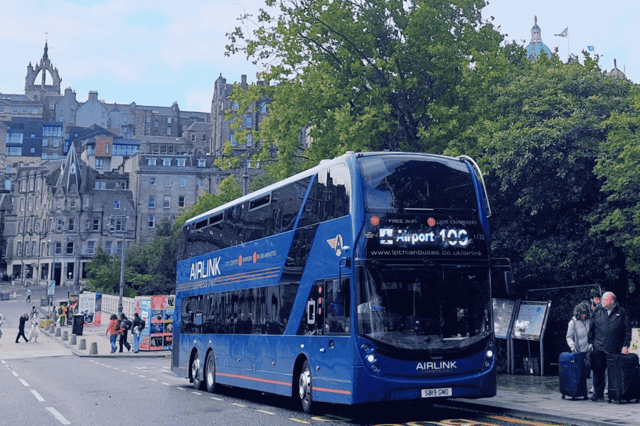 from Edinburgh airport to city center