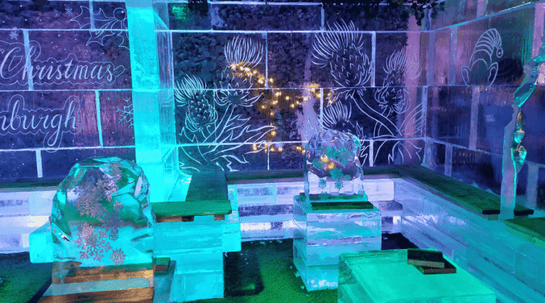 seating are for a drink in ice glass in edinburgh