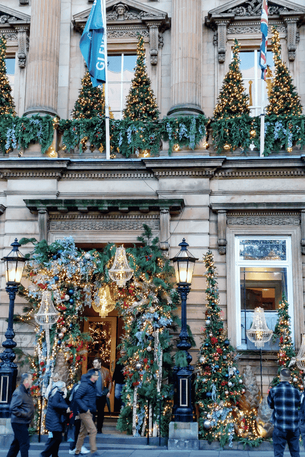 Gleneagles Townhouse in Christmas time