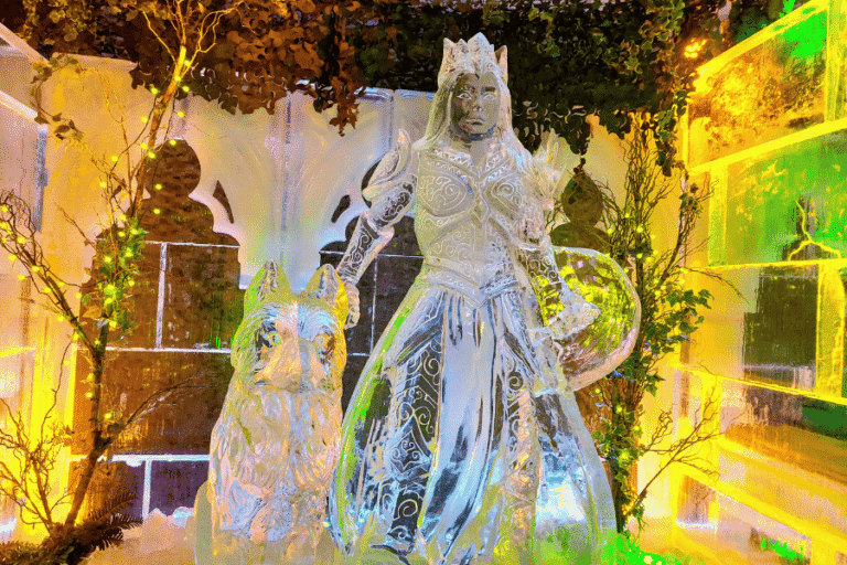 making photos at edinburgh ice bar