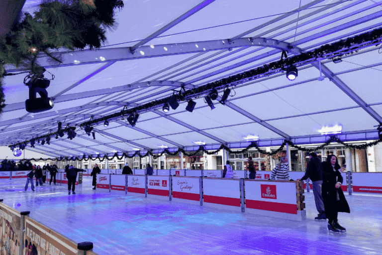 a lot of fun, iceskating in edinburgh