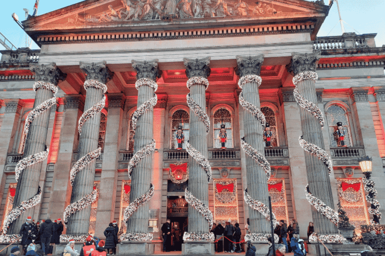 the dome in christmas decorations