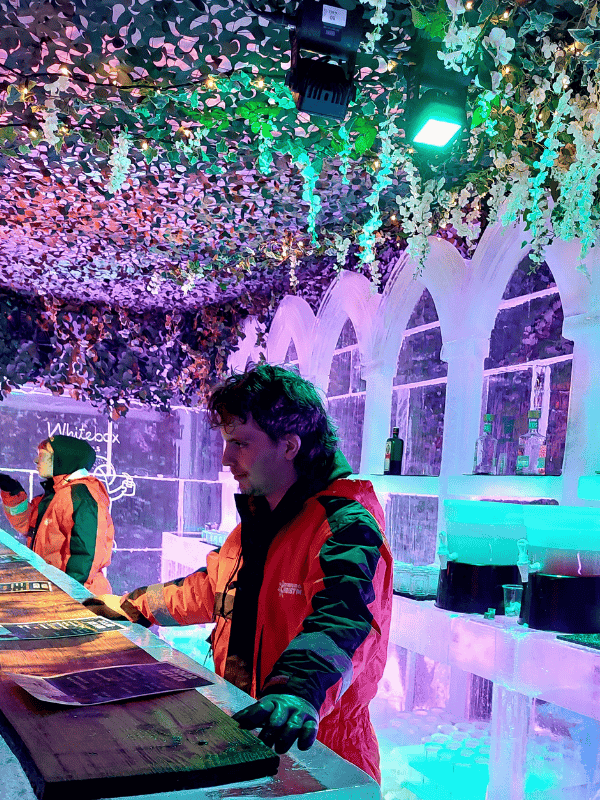 it's not easy job to work in a ice bar