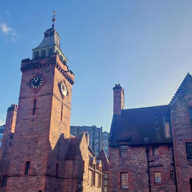 Visiting the Dean Village. Don't miss the Well Court