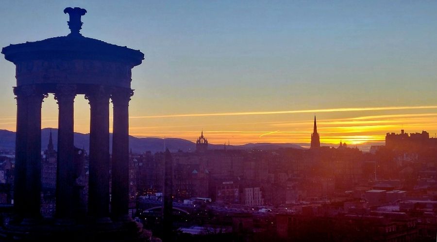 The views from Calton Hill Edinburgh are amazing